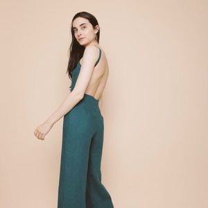 Paloma Wool Simba Teal Jumpsuit